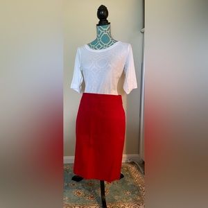 Banana Republic Cotton Twill Pencil Skirt, size 6